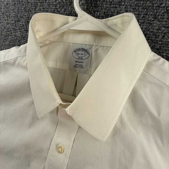 Brooks Brothers Non-Iron Regent White Cotton 16.5 36/37 Long Sleeve Button Up - Picture 11 of 16